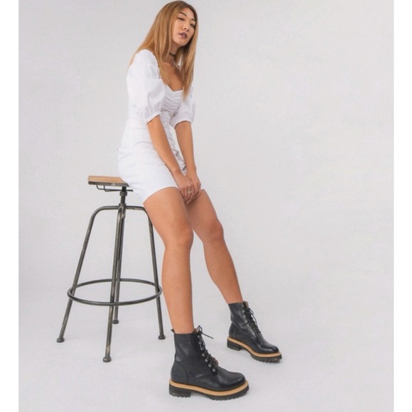 One Left ✨ BRYCEN FAUX LEATHER LACE UP BOOT size 10 - Picture 7 of 17